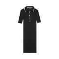 Y/Project Double Collar Polo Dress "Black"