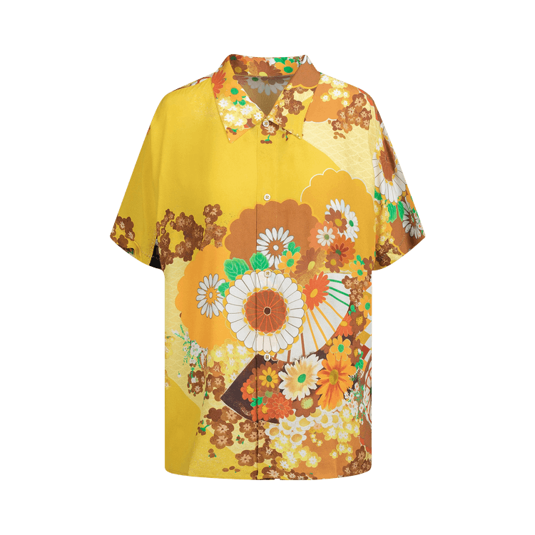 ERL Woven Floral Shirt "Yellow"