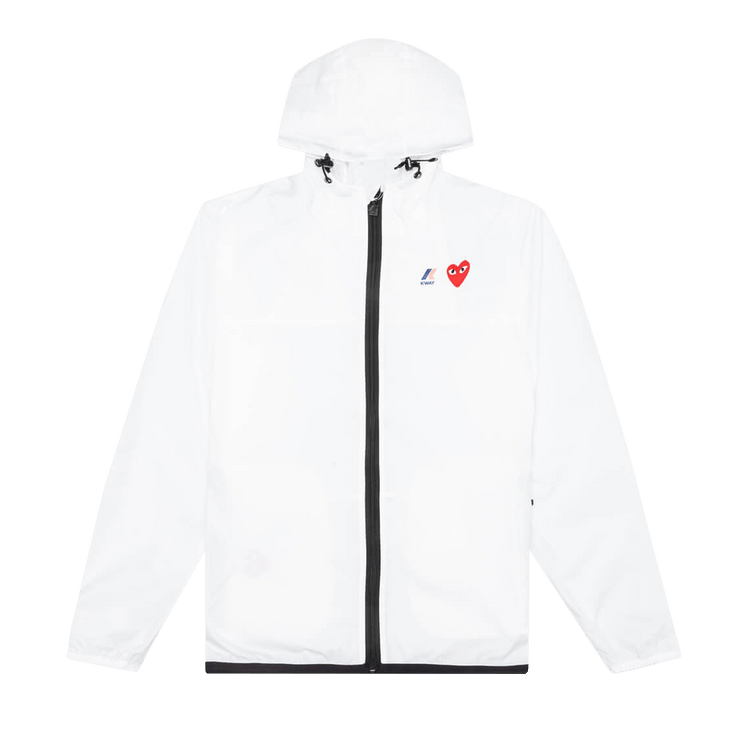 Comme des Garçons PLAY x K Way Full Zip Jacket "White"
