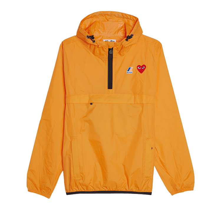 Comme des Garçons PLAY x K Way Half Zip Jacket "Orange"