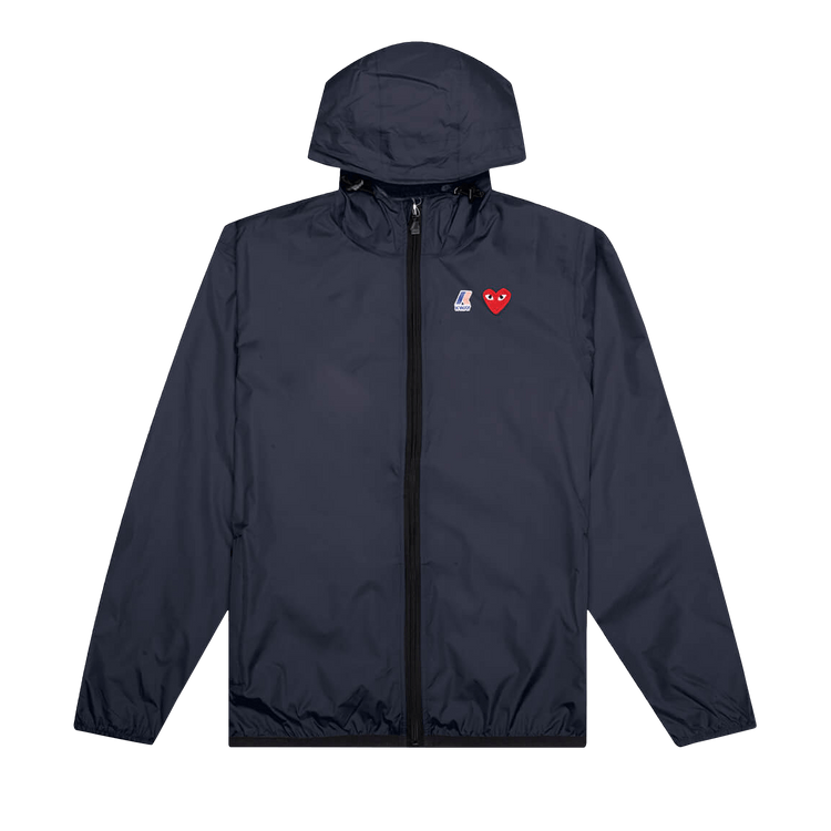 Comme des Garçons PLAY x K Way Full Zip Jacket "Navy"