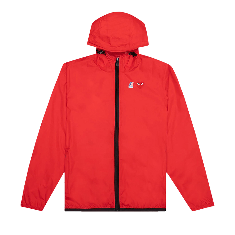 Comme des Garçons PLAY x K Way Full Zip Jacket "Red"