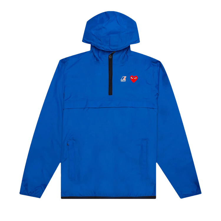 Comme des Garçons PLAY x K Way Half Zip Jacket "Blue"