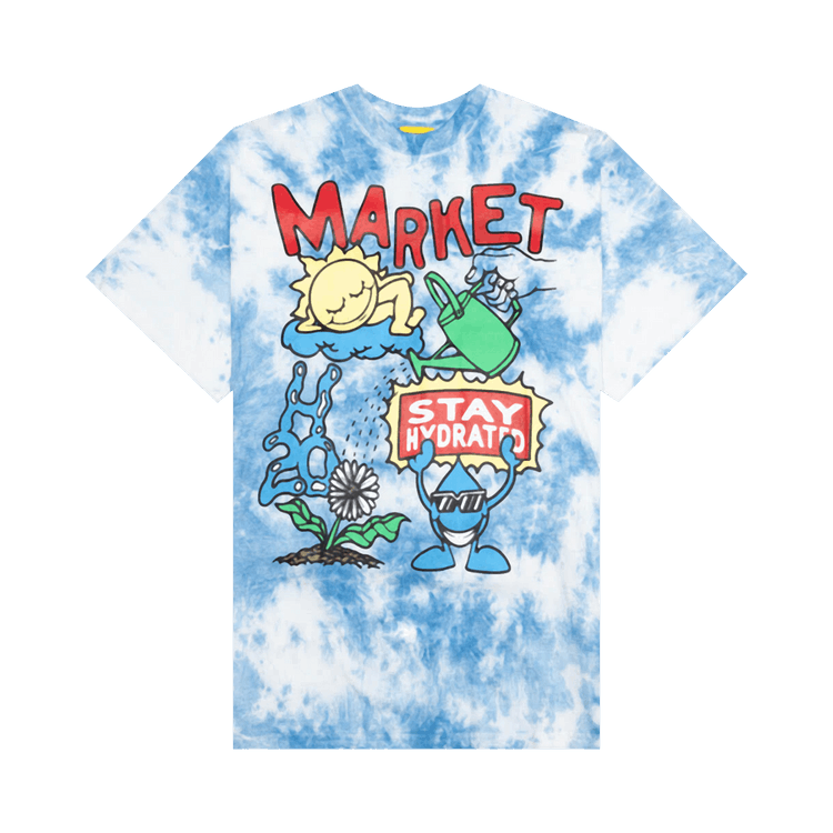 Market Stay Hydrated Waterworks T-Shirt "Tie-Die"