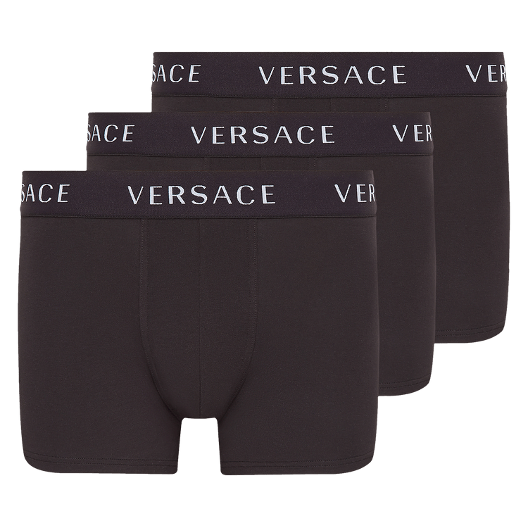 Versace Logo Trunks Tri-Pack "Black"