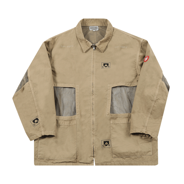 Cav Empt Overdye Mesh Window Jacket "Beige"