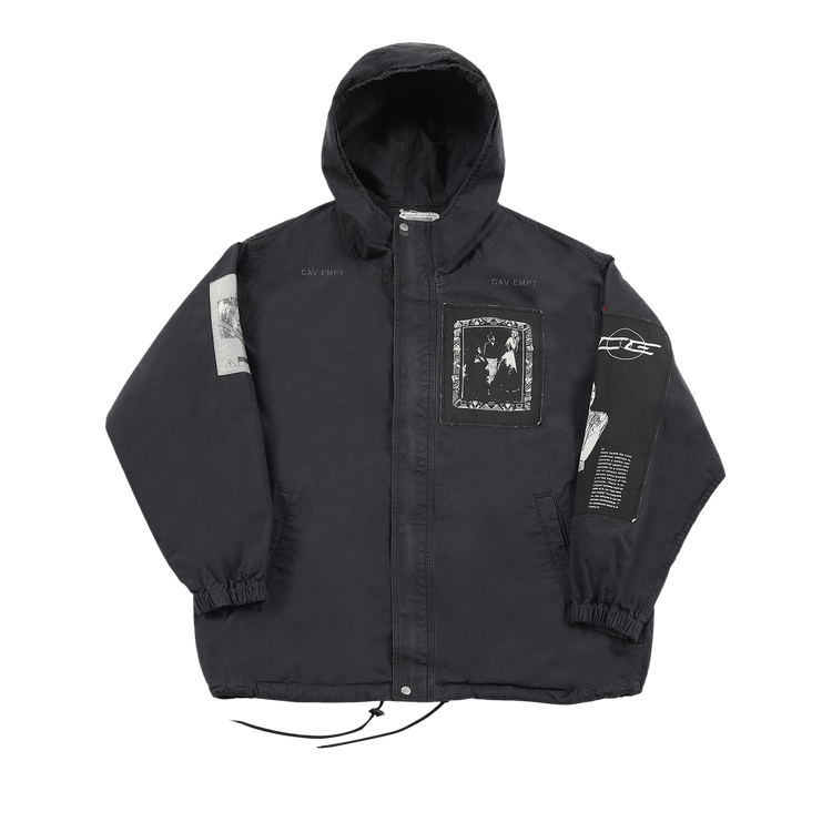 Cav Empt Patched Zip Hood Jacket "Black"