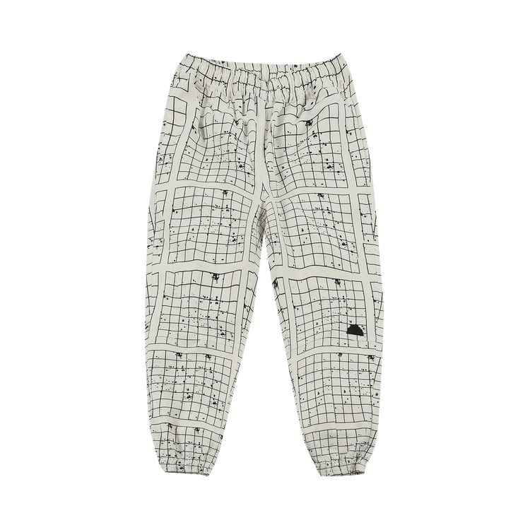 Cav Empt Paneled Grid Jog Pants "White"