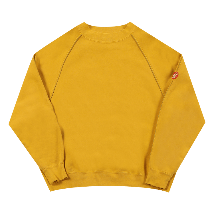 Cav Empt Overdye Raglan Piping Sweater "Yellow"