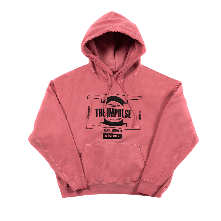 Cav Empt Overdye Impulse Heavy Hoodie "Pink"