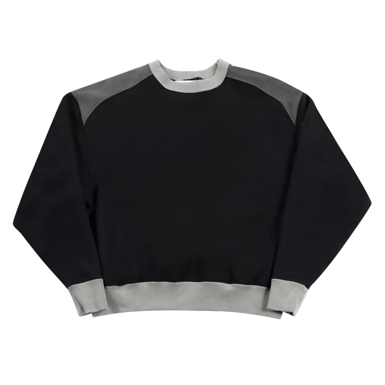 Cav Empt Panel Shoulder Heavy Crewneck "Black"