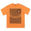 Cav Empt Overdye Ziggurat Ripple Tee "Orange"