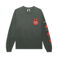 Real Bad Man Flammable Gas Long-Sleeve Tee "Surplus Green"