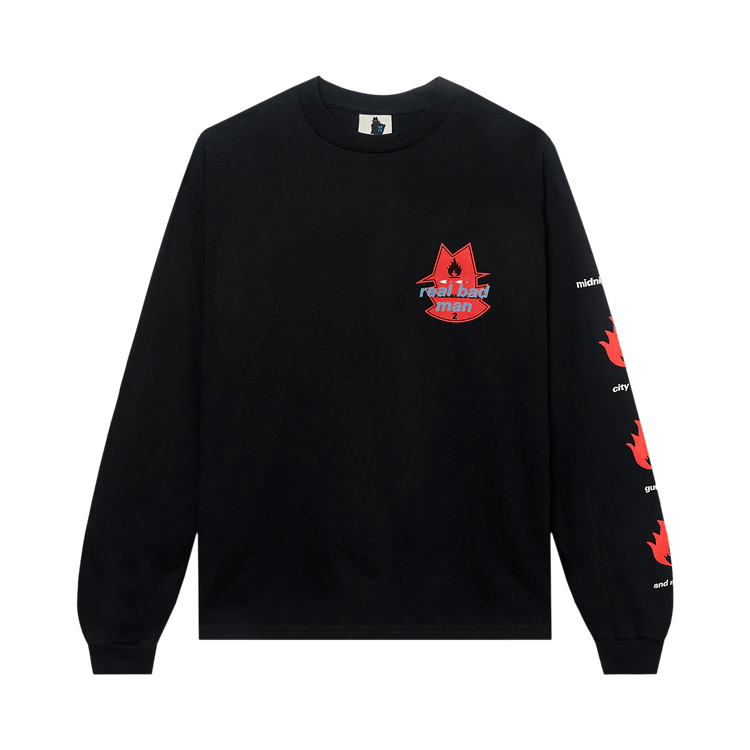 Real Bad Man Flammable Gas Long-Sleeve Tee "Black"