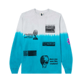 Real Bad Man Extraterrestrial Shit Long-Sleeve Tee "Grey/Blue Tie Dye"