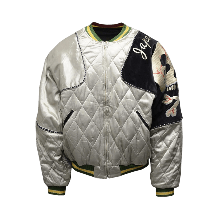 Kapital Bomber Pillow With Embroidered Skull "Black"