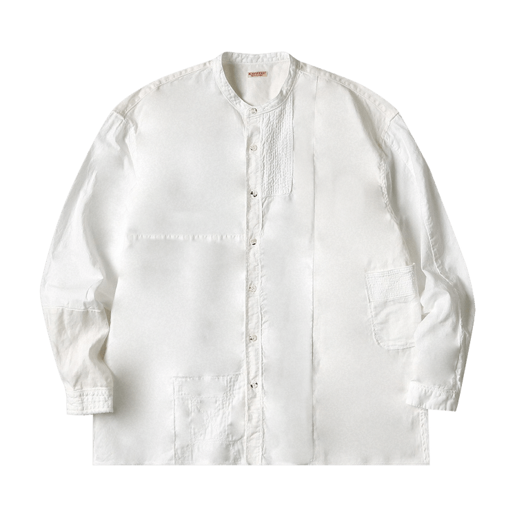 Kapital Katmandu White Shirt With Mandarin Collar "White"