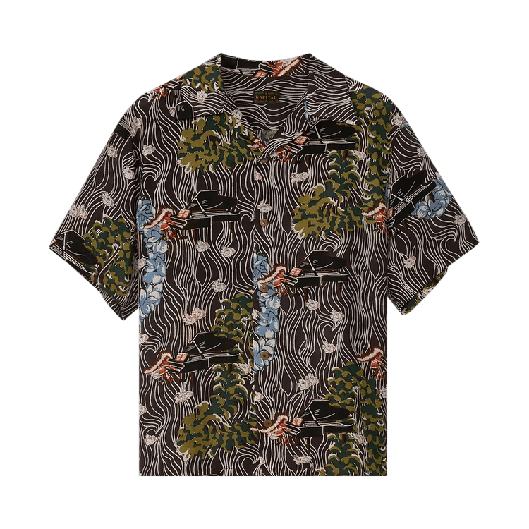 Kapital Silk Rayon Piano PT Aloha Shirt "Black"