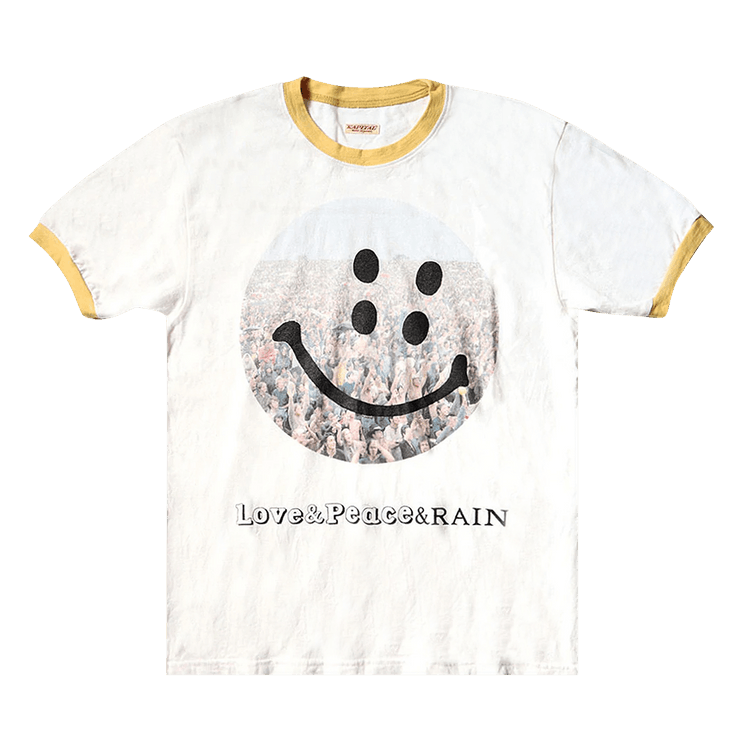 Kapital 20/Jersey Ringer T (Rain Festival Smile) "White"