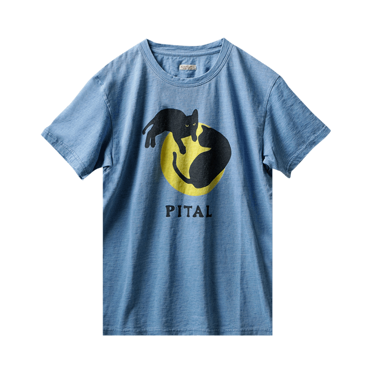 Kapital IDG Jersey Crew T (Catpital) "Indigo"