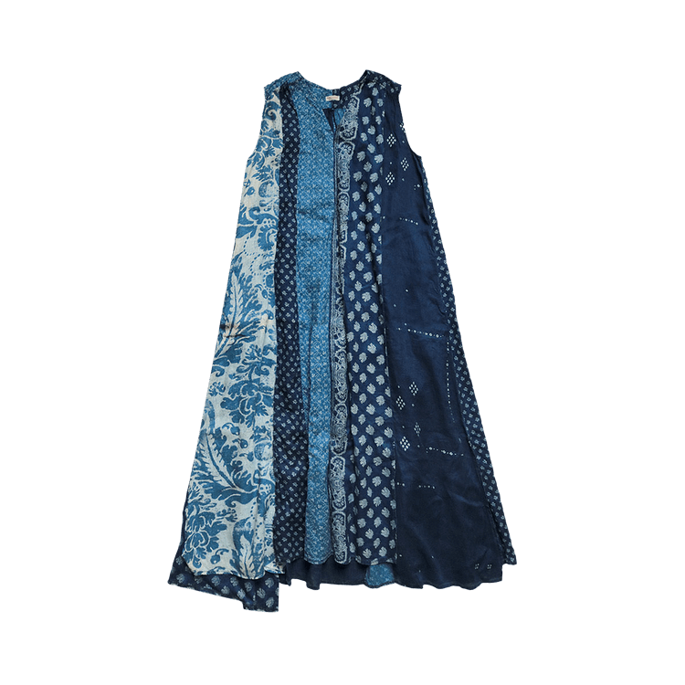 Kapital French Cloth Linen Lamp Dress "Indigo"