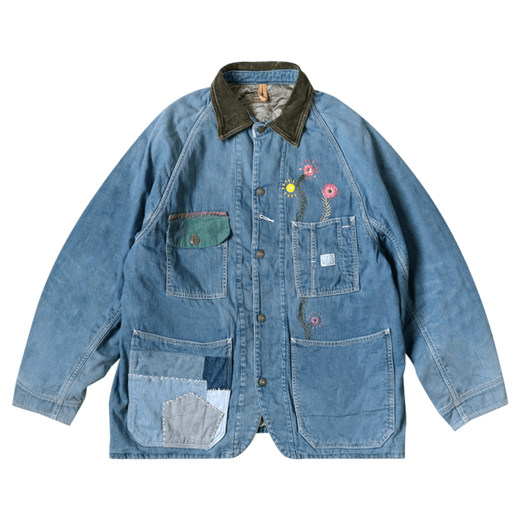 Kapital 8 Oz Denim Lined Cactus Coverall (66 Hippie Remake) "Indigo Processing"