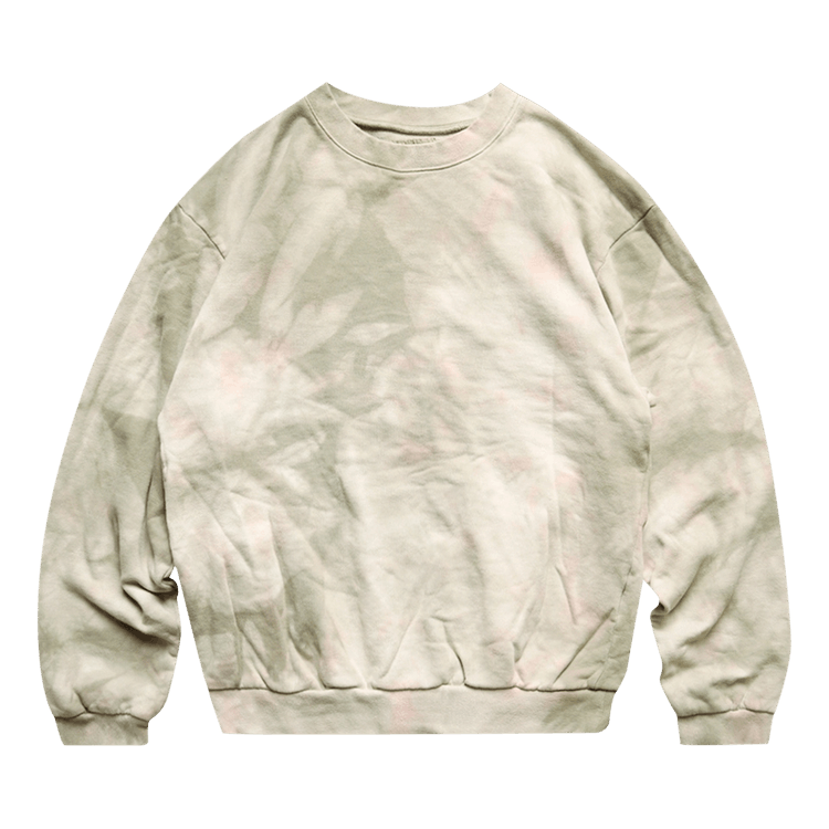 Kapital ECO Fleece Knit Crew SWT (Smoky Ashburry Dyed) "Khaki/Pink"