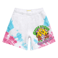 Market Smiley Beyond Space And Time Sweatshorts "Purple Tie Dye"