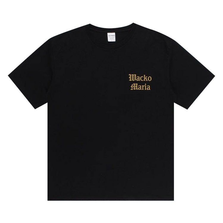 Wacko Maria Washed Heavy Weight Crew Neck Color T-Shirt (Type 4) "Black"