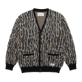 Wacko Maria Leopard Mohair Cardigan (Type 2) "Grey"