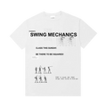 Students Swing Mechanics Tee "White"
