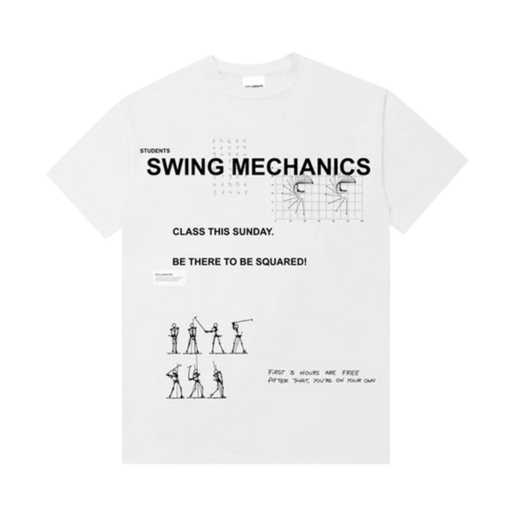 Students Swing Mechanics Tee "White"