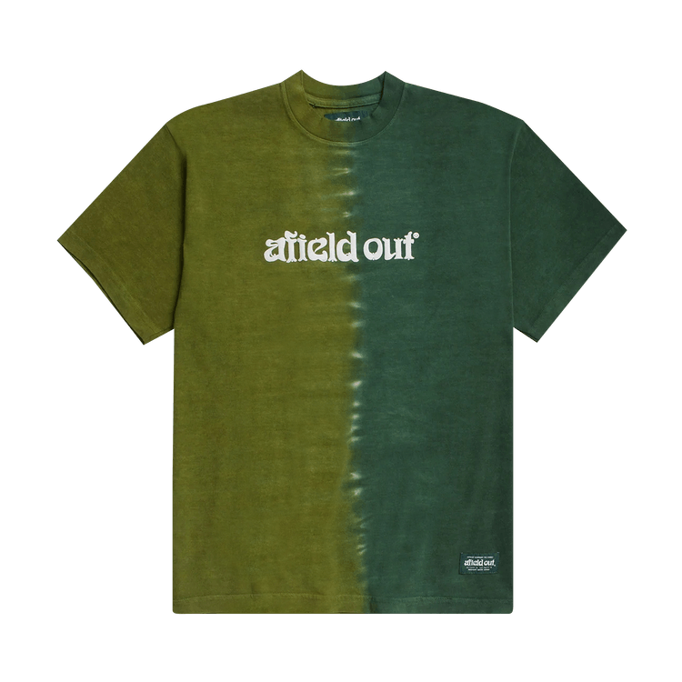 Afield Out Duo Tone Tie Dye Shirt "Green Tie Dye"