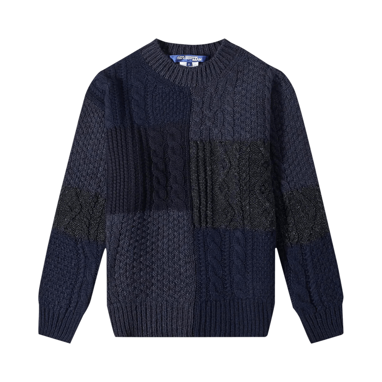 Junya Watanabe MAN x Comme des Garçons Cable Knit Sweater "Navy"