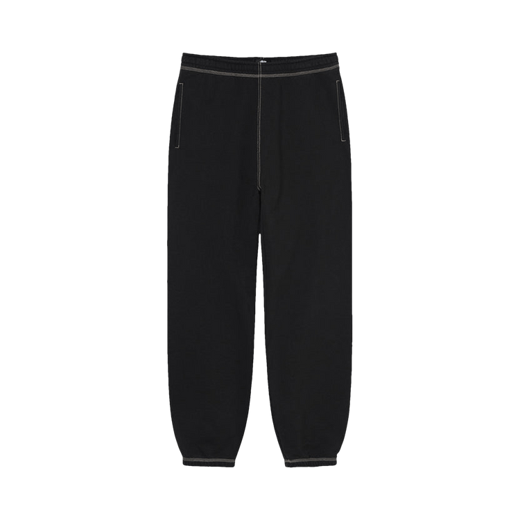 Stussy Contrast Stitch Label Pant "Black"