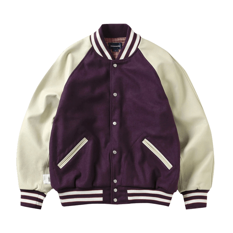 thisisneverthat Raglan Varsity Jacket "Purple"