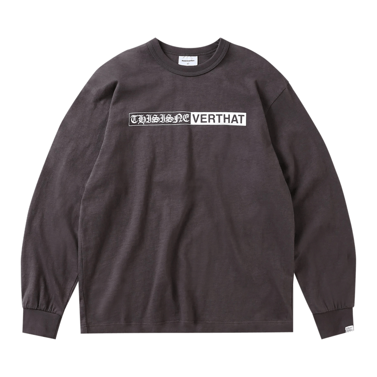 thisisneverthat Half Old English Long-Sleeve Tee "Charcoal"
