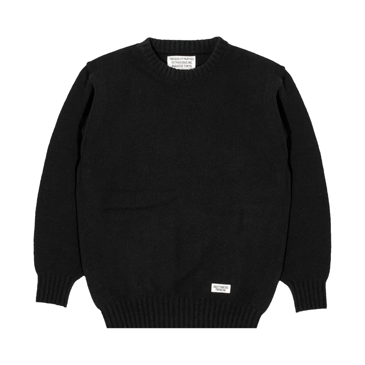 Wacko Maria Classic Crewneck Sweater "Black"