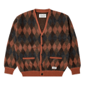Wacko Maria Diamond Mohair Cardigan "Brown"