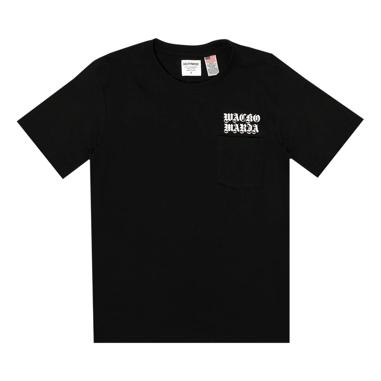 Wacko Maria USA Body Crewneck Pocket Tee "Black"