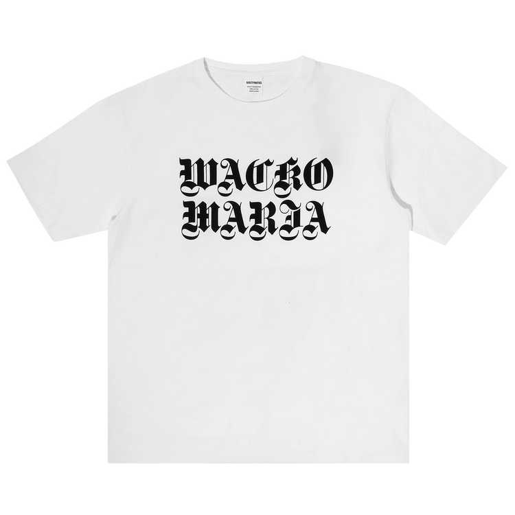 Wacko Maria Washed Heavyweight Crewneck Tee "White"