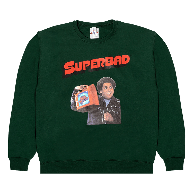 Wacko Maria Superbad Crewneck Sweatshirt "Green"