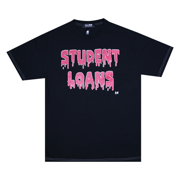 Skim Milk Student Loans Tee "Black"