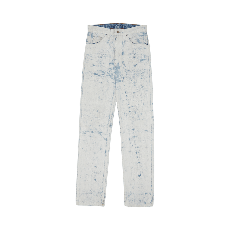 Vintage Maison Margiela Artisinal Painted Jeans "White"