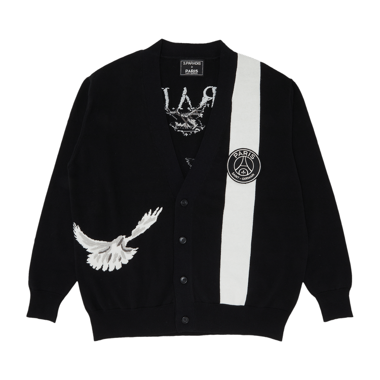 Paris Saint-Germain x 3.PARADIS Tour Eiffel Cardigan "Black"