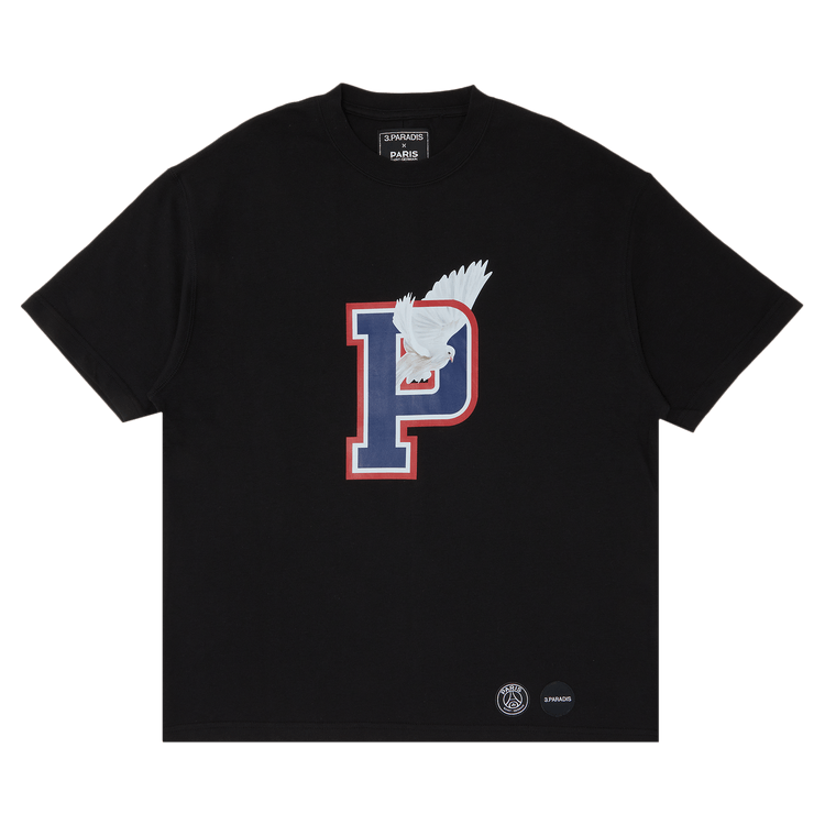 Paris Saint-Germain x 3.PARADIS Letterman T-shirt "Black"
