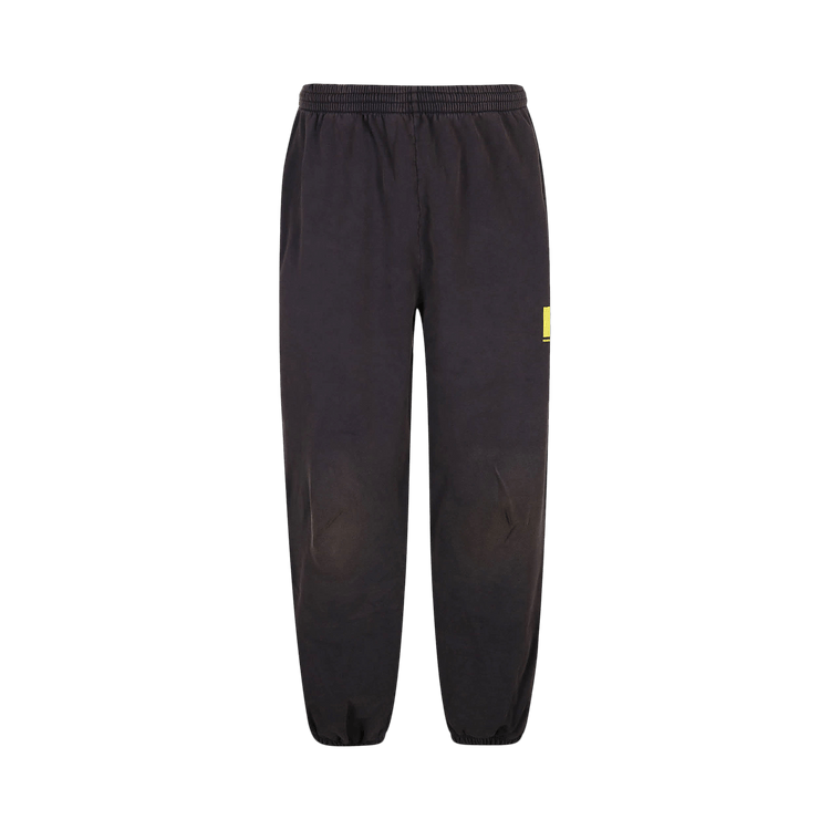 Balenciaga Fbi Stretch Knee Pants "Marine Blue/Yellow"