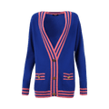 Balmain Buttoned Cardigan "Blue/Rose"