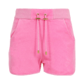 Balmain Velvet Shorts With Patch "Rose"