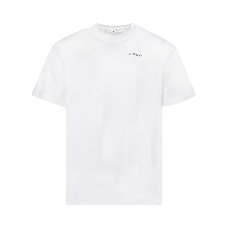 Off-White Caravag Arrow Over Short-Sleeve Tee "White"
